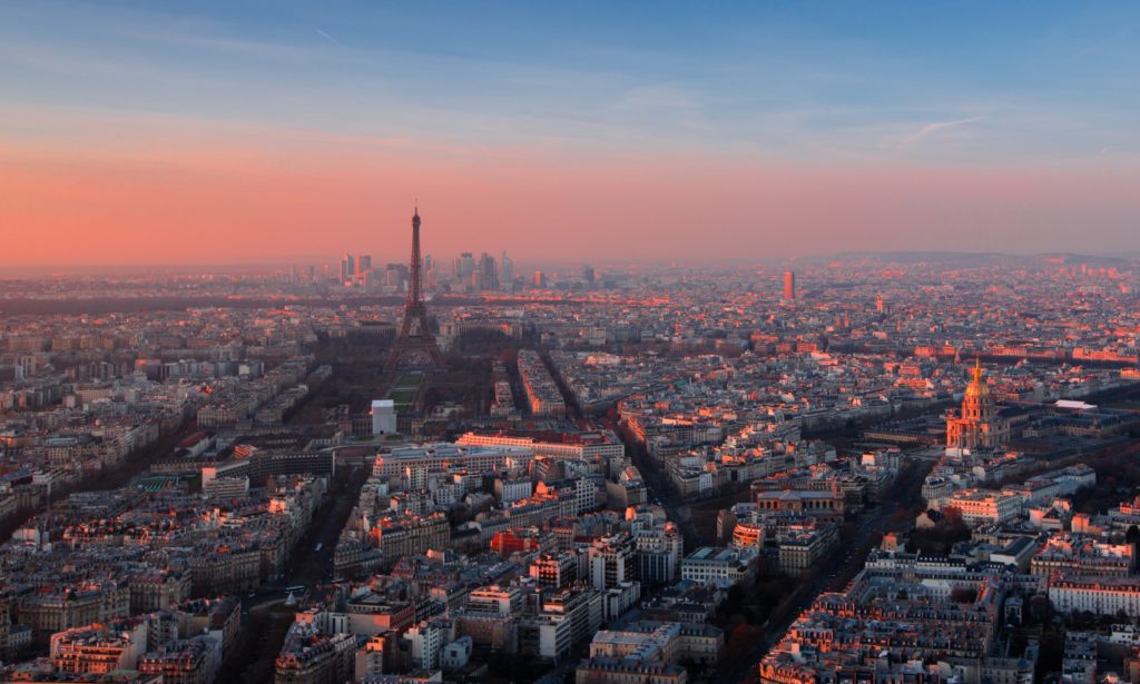 Luftfoto av Paris